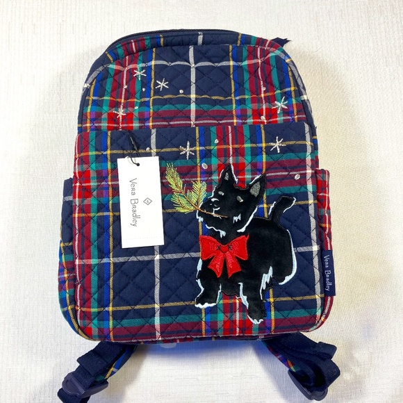 Vera Bradley Handbags - NWT Vera Bradley Tartan Plaid Scottie Dog Small Backpack